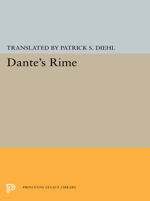 cover image of Dante's Rime
